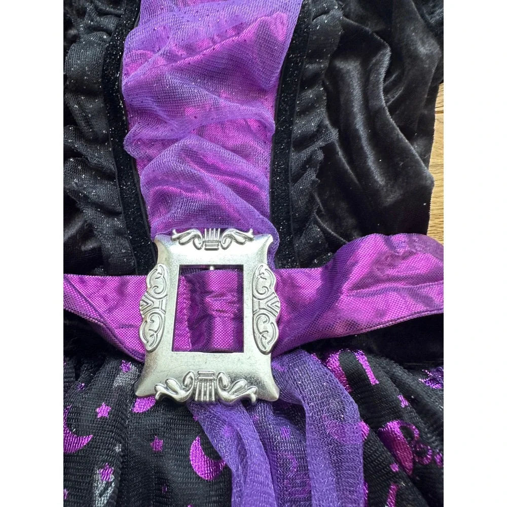 Kids Witch Costume Dress with Socks‎ Halloween Party Medium Spirit - Picture 6 of 9